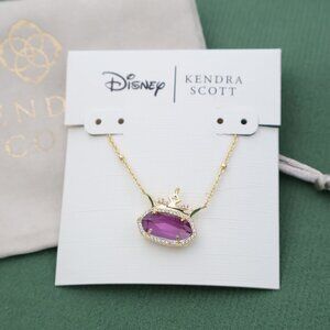 Kendra Scott Disney Elisa 'Caring' Necklace Mauve Mother Pearl Gold